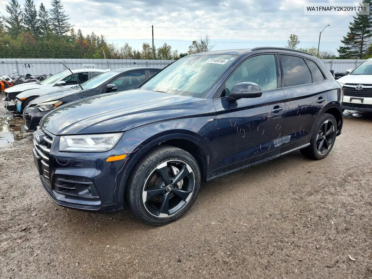 AUDI Q5 2019, VIN WA1FNAFY2K2091711