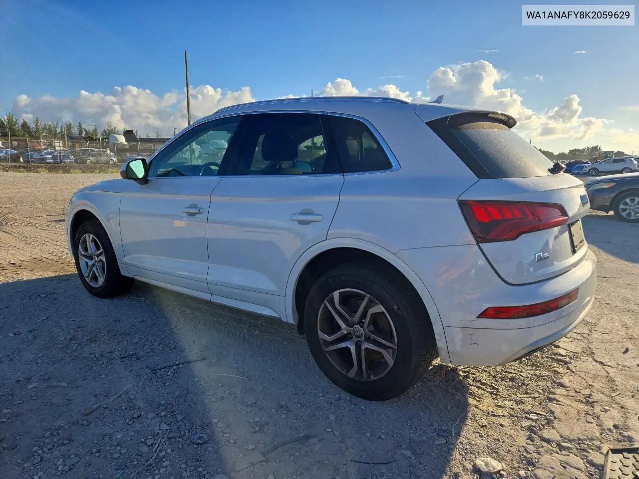 2019 AUDI Q5 VIN WA1ANAFY8K2059629 — фото 2