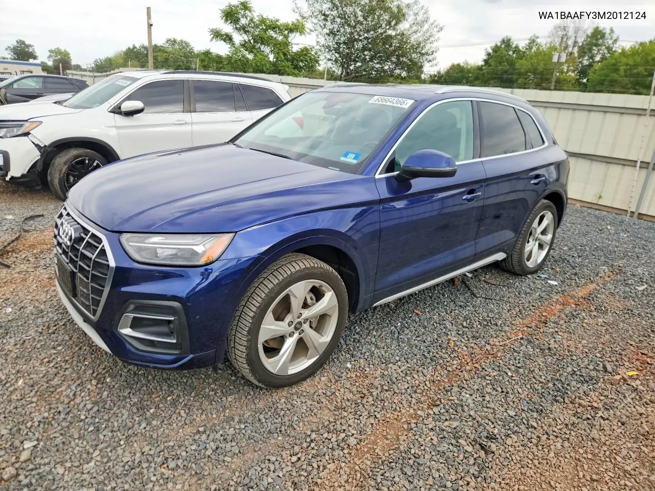 AUDI Q5 2021, VIN WA1BAAFY3M2012124
