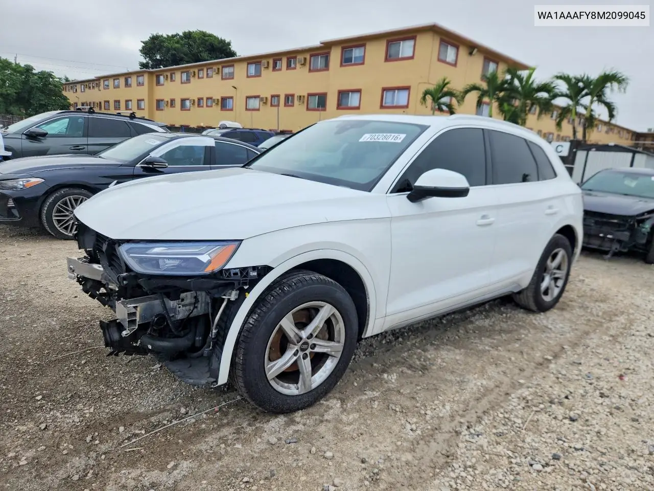2021 AUDI Q5 VIN WA1AAAFY8M2099045 — фото 3