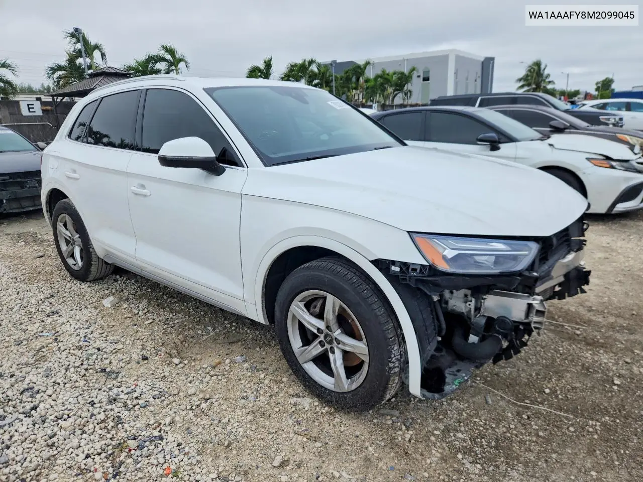 AUDI Q5 2021, VIN WA1AAAFY8M2099045
