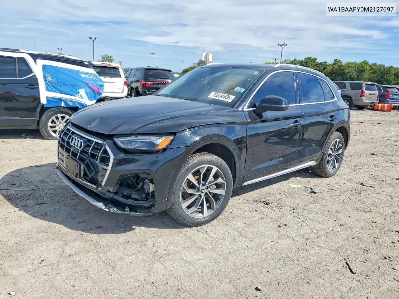 AUDI Q5 2021, VIN WA1BAAFY0M2127697