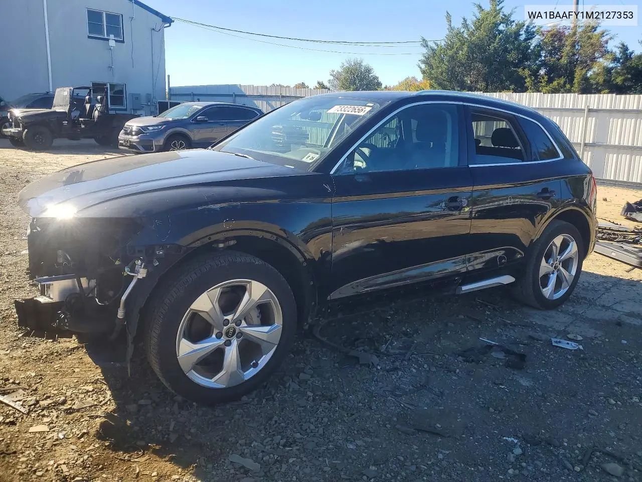 AUDI Q5 2021, VIN WA1BAAFY1M2127353