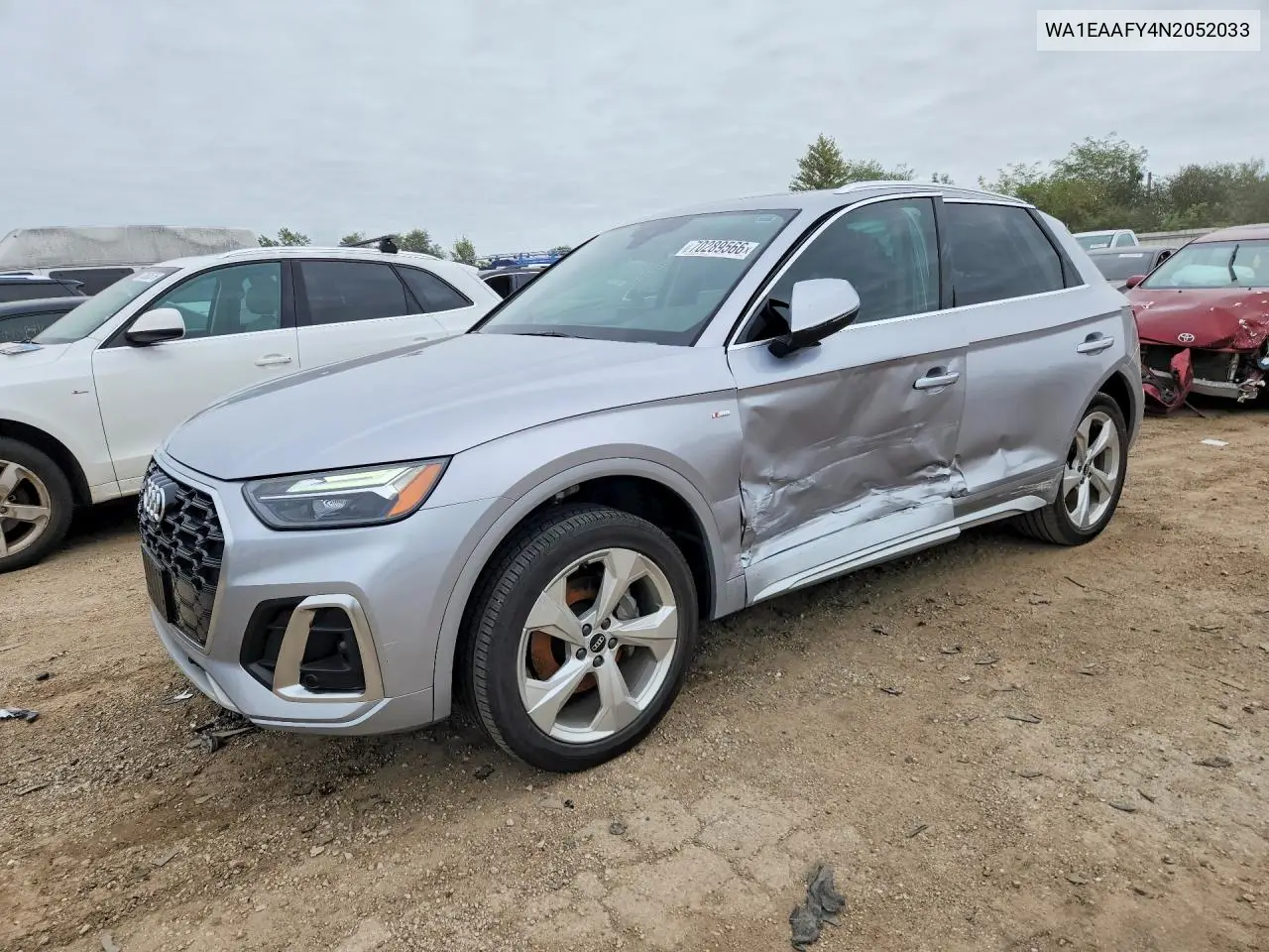 AUDI Q5 2022, VIN WA1EAAFY4N2052033