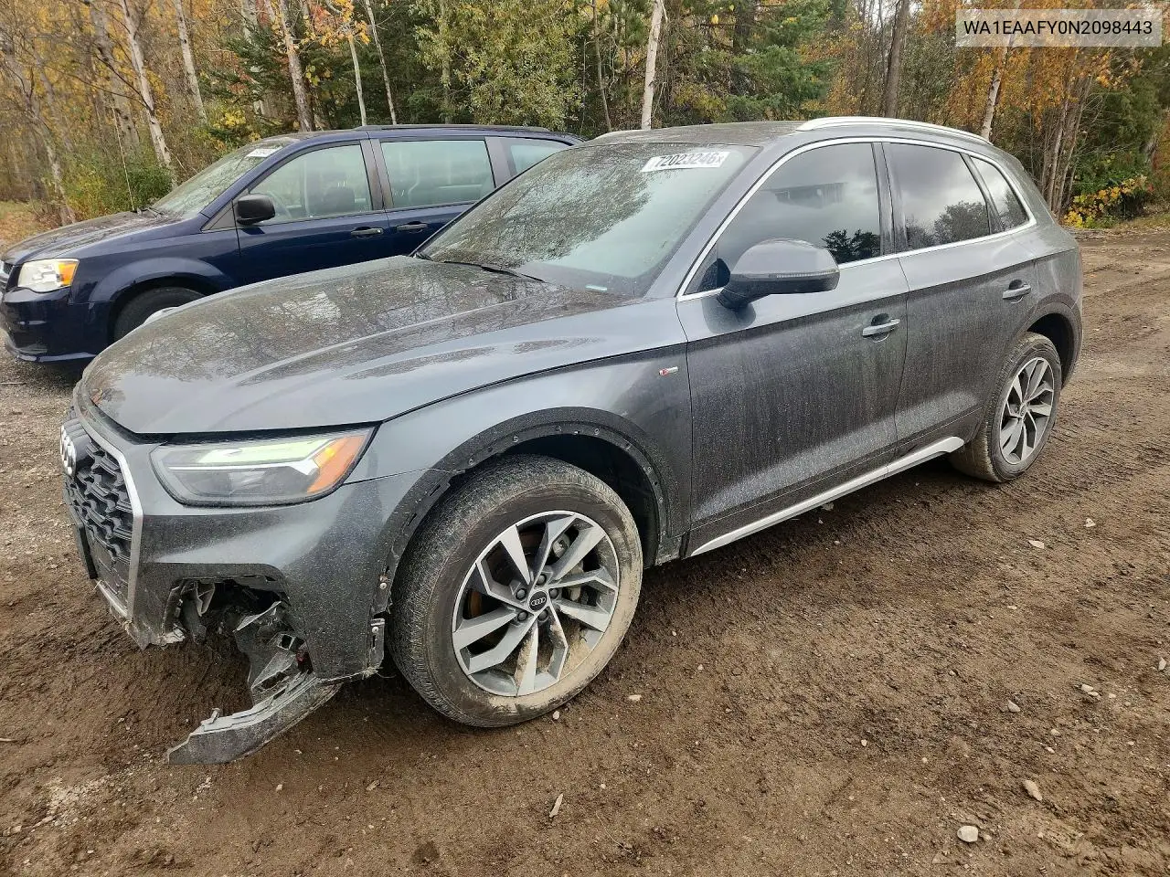 AUDI Q5 2022, VIN WA1EAAFY0N2098443