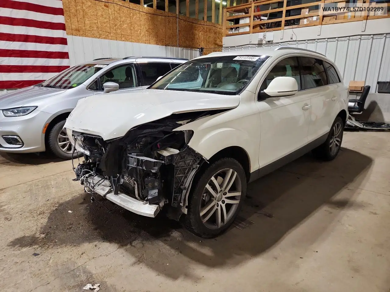 AUDI Q7 2007, VIN WA1BY74L57D102289