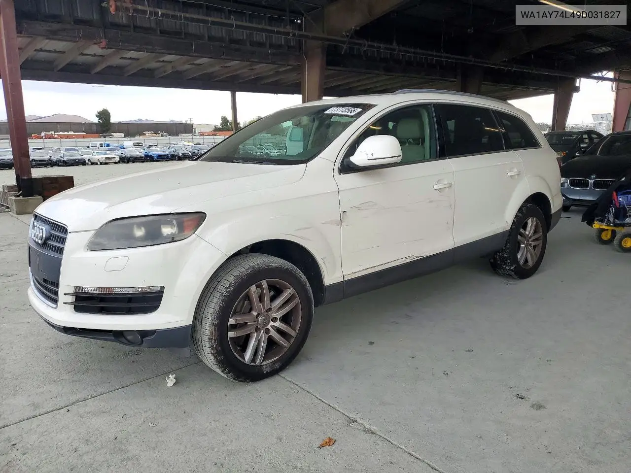 AUDI Q7 2009, VIN WA1AY74L49D031827