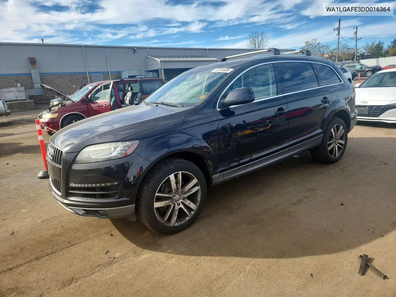 AUDI Q7 2013, VIN WA1LGAFE3DD016364