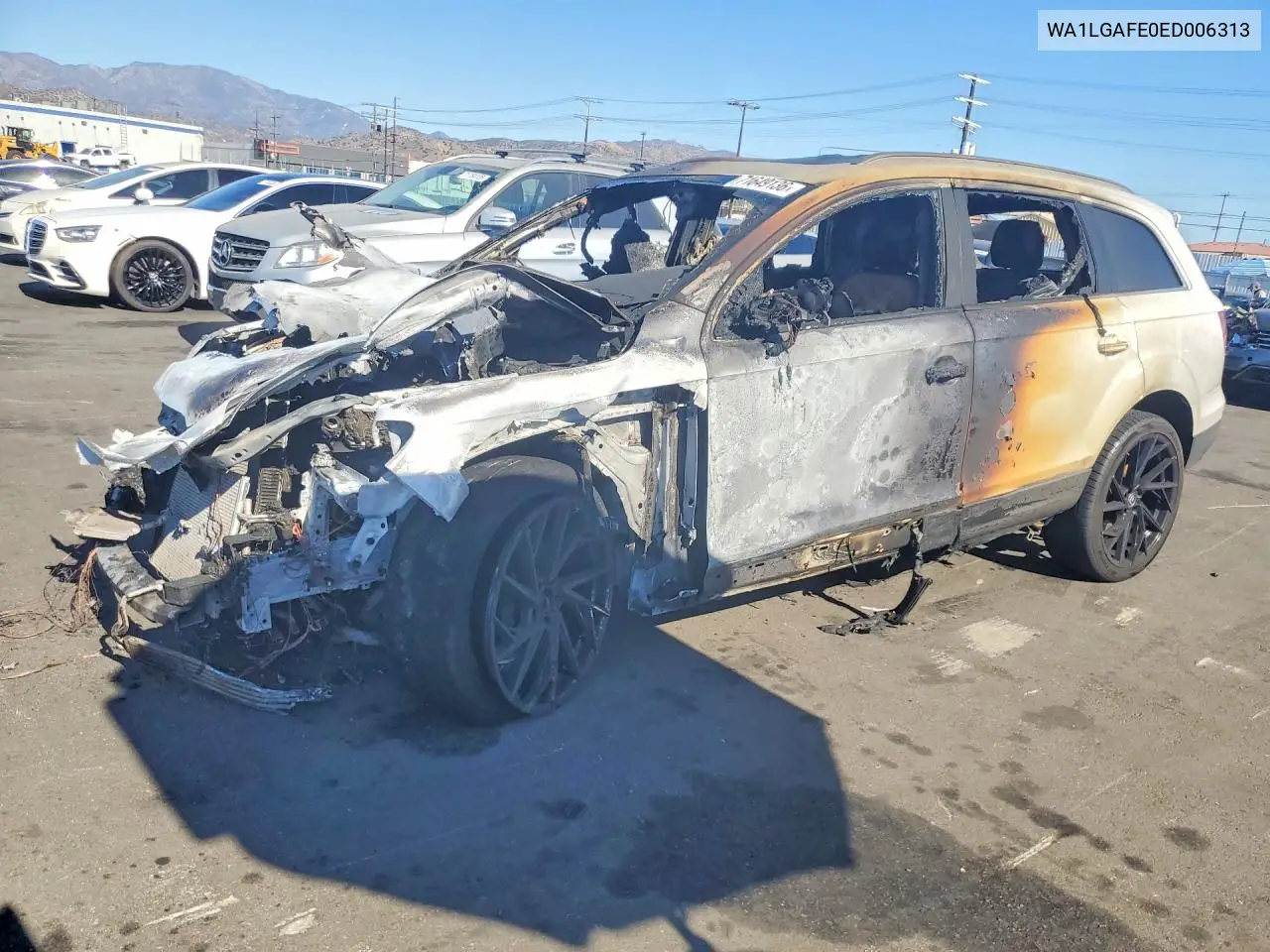 AUDI Q7 2014, VIN WA1LGAFE0ED006313