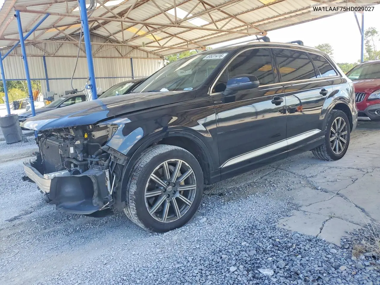 AUDI Q7 2017, VIN WA1LAAF75HD029027