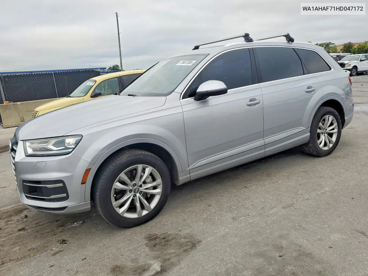 AUDI Q7 2017, VIN WA1AHAF71HD047172