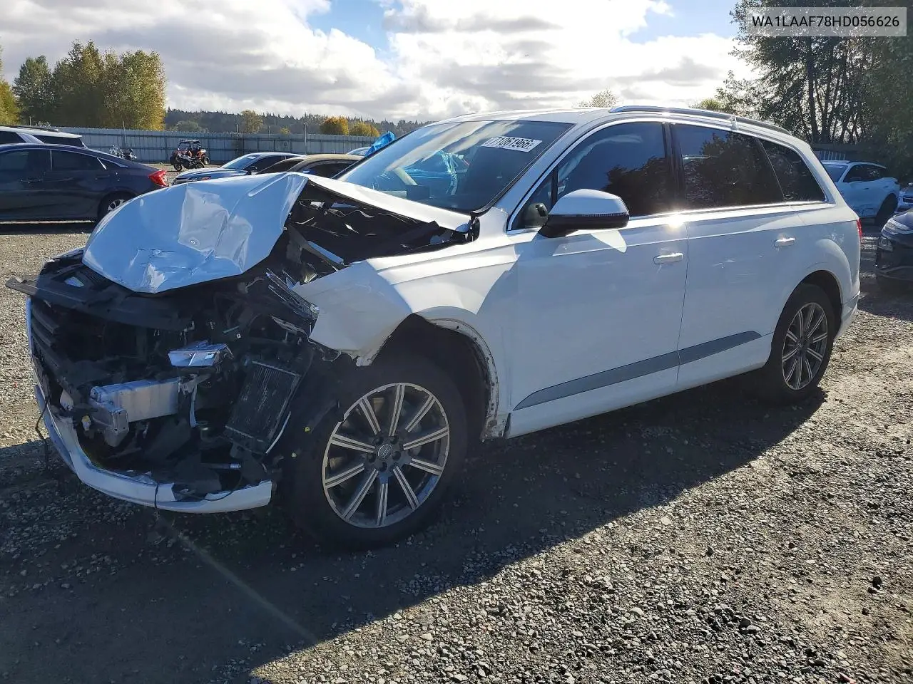 AUDI Q7 2017, VIN WA1LAAF78HD056626