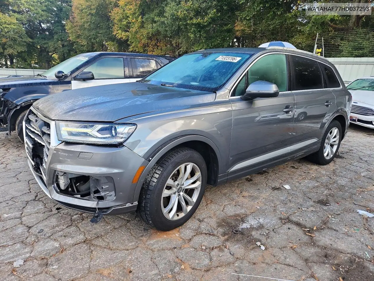 AUDI Q7 2017, VIN WA1AHAF77HD037293