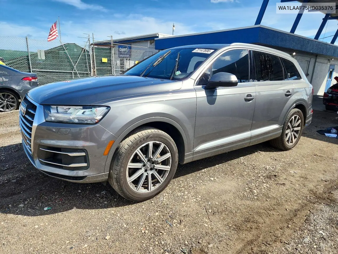 AUDI Q7 2017, VIN WA1LAAF75HD035376