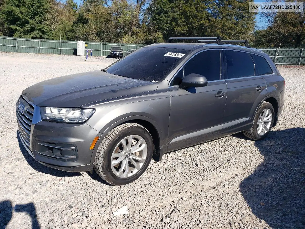 AUDI Q7 2017, VIN WA1LAAF72HD025436