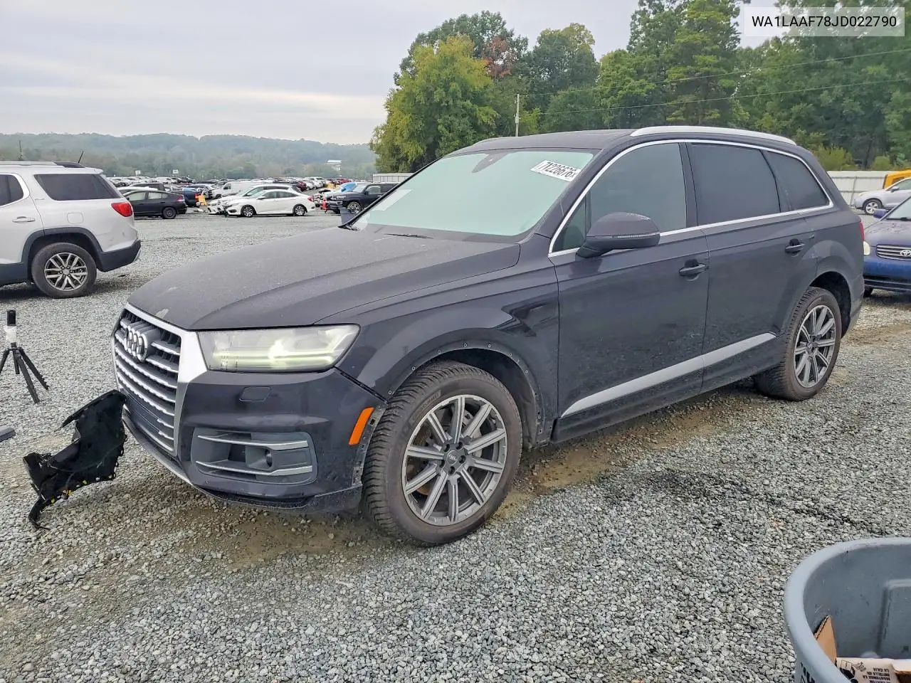 AUDI Q7 2018, VIN WA1LAAF78JD022790