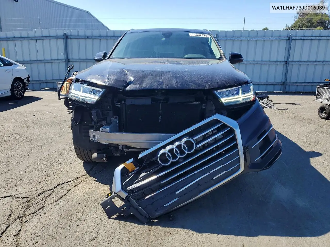 AUDI Q7 2018, VIN WA1LHAF73JD016939