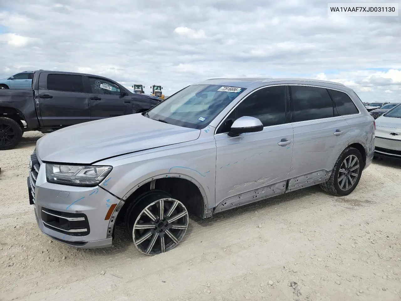 AUDI Q7 2018, VIN WA1VAAF7XJD031130