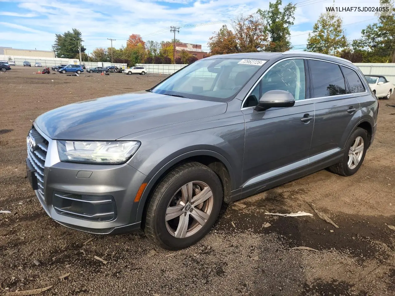 AUDI Q7 2018, VIN WA1LHAF75JD024055