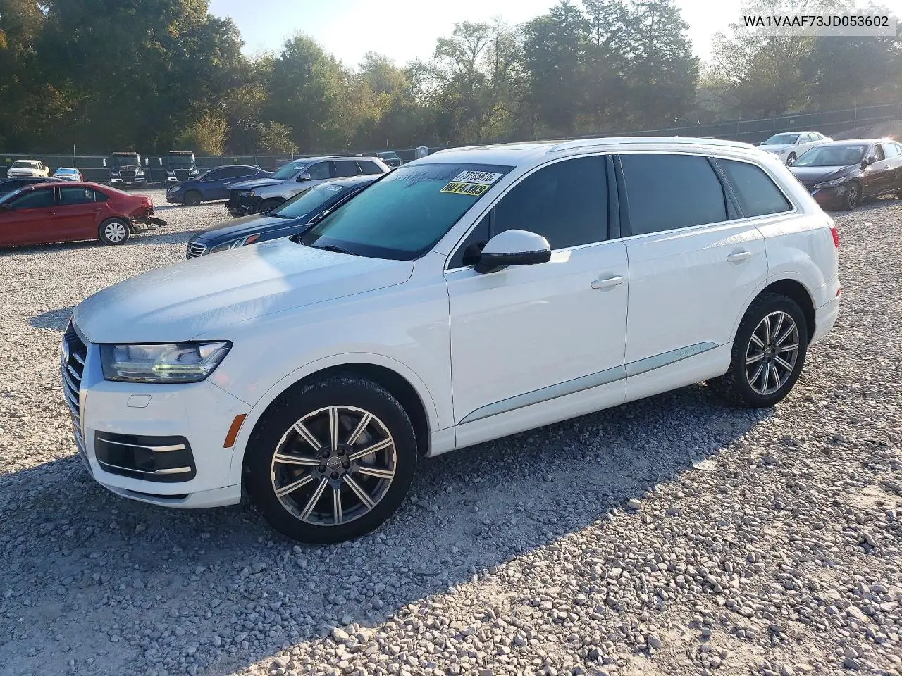 AUDI Q7 2018, VIN WA1VAAF73JD053602