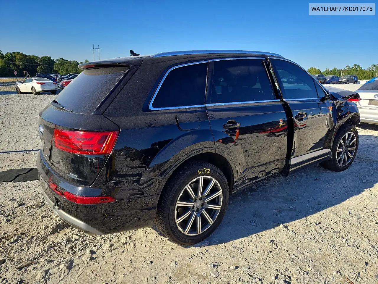 2019 AUDI Q7 VIN WA1LHAF77KD017075 — фото 3