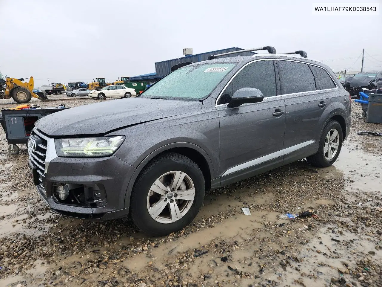 AUDI Q7 2019, VIN WA1LHAF79KD038543