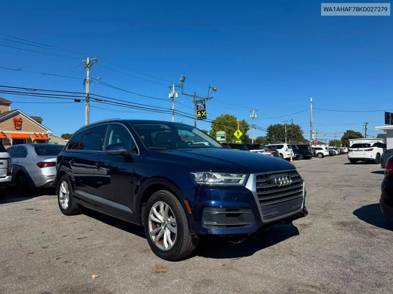 AUDI Q7 2019, VIN WA1AHAF78KD027279