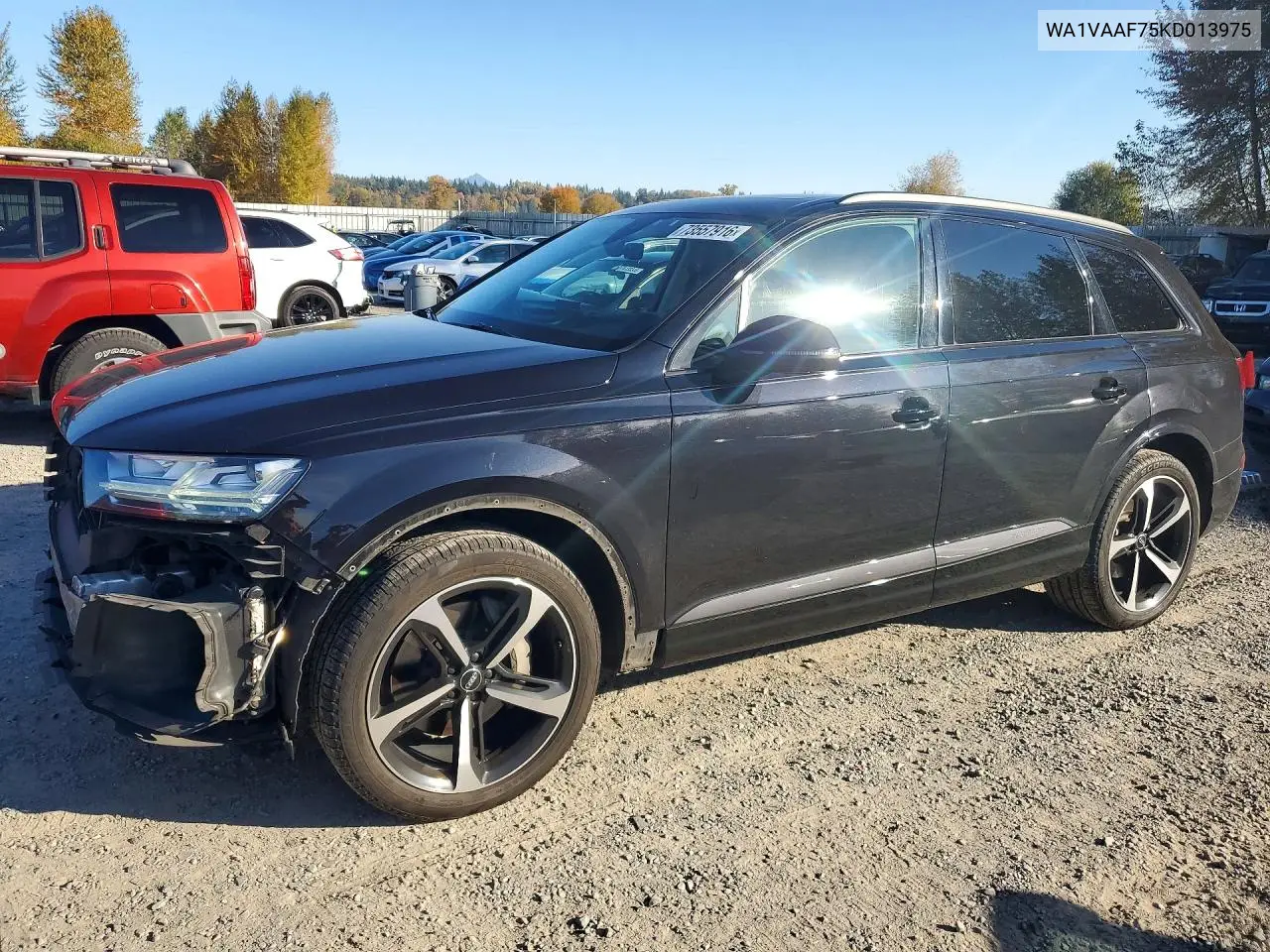 AUDI Q7 2019, VIN WA1VAAF75KD013975