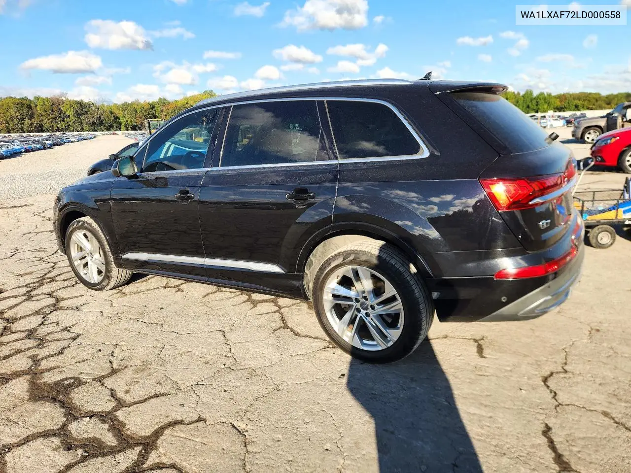 2020 AUDI Q7 VIN WA1LXAF72LD000558 — фото 2