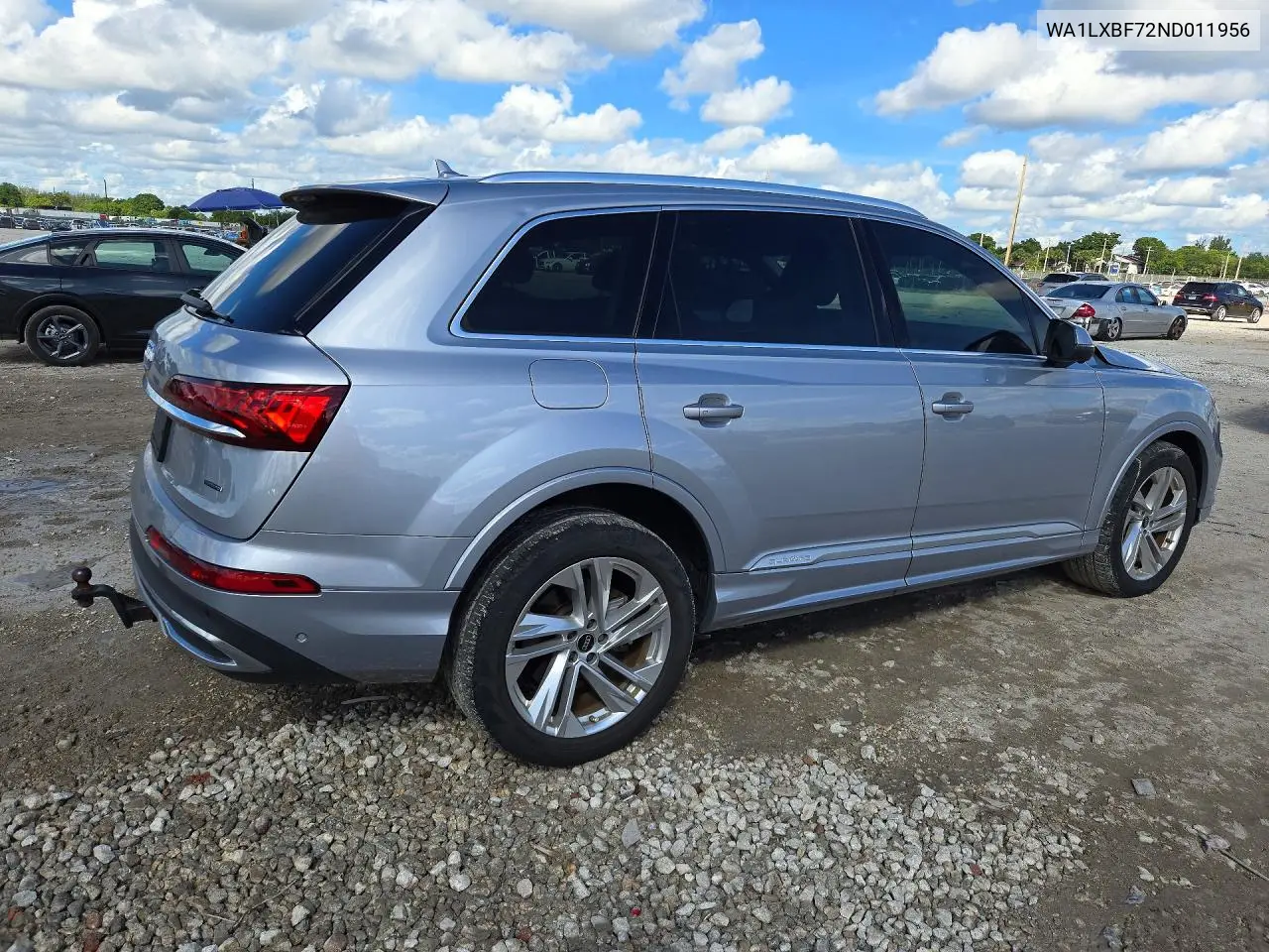 2022 AUDI Q7 VIN WA1LXBF72ND011956 — фото 3