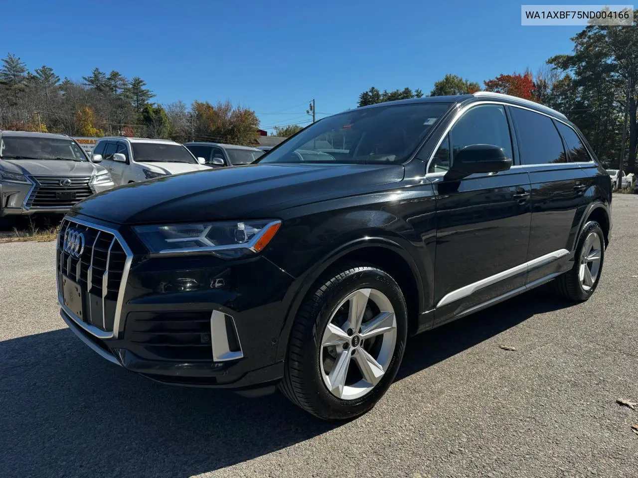 2022 AUDI Q7 VIN WA1AXBF75ND004166 — фото 2
