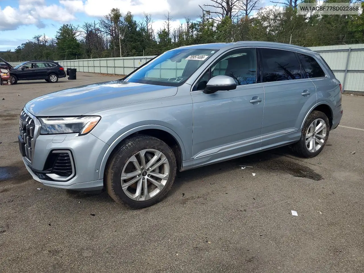 AUDI Q7 2025, VIN WA1ACBF77SD022868