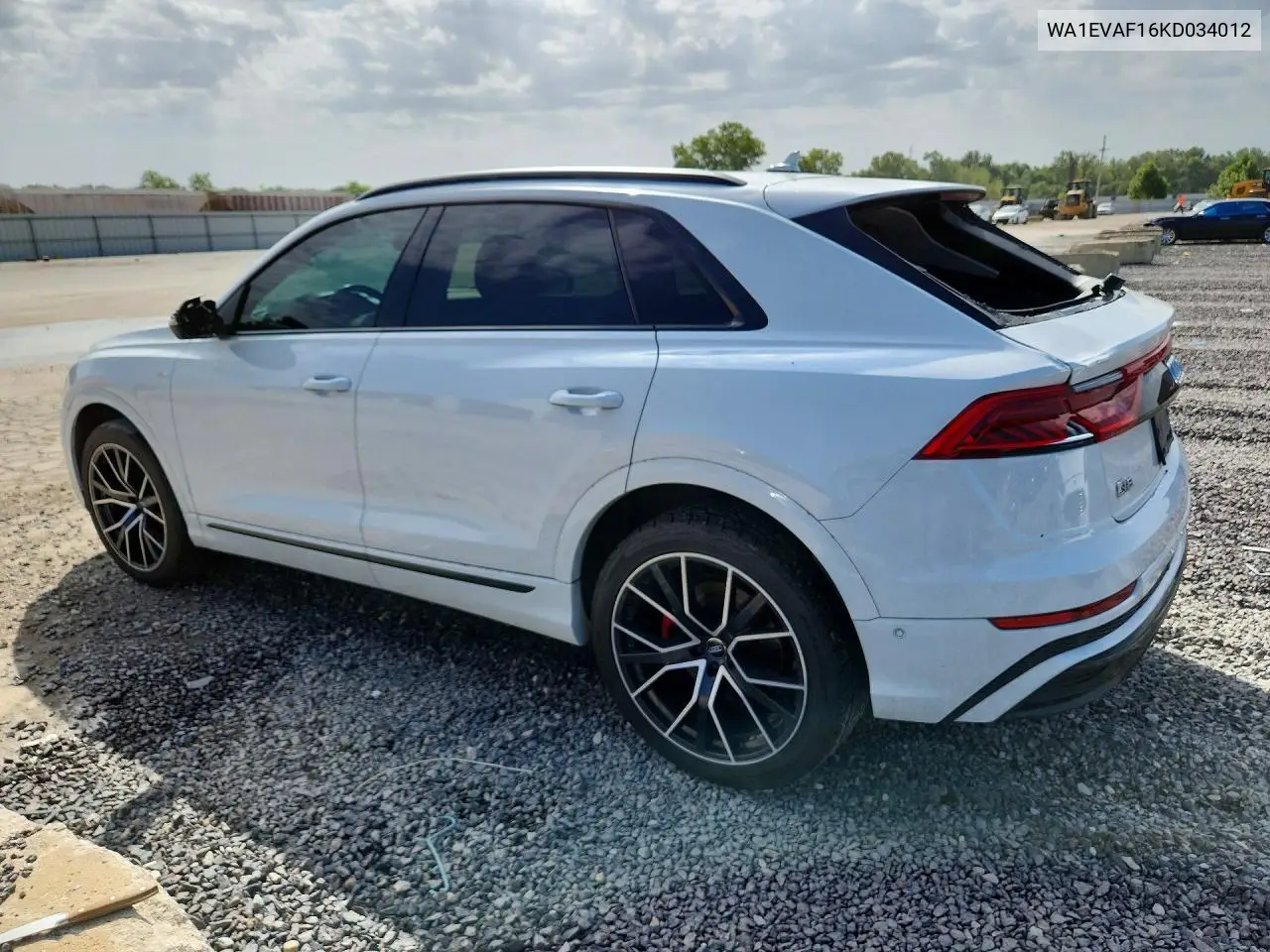 2019 AUDI Q8 VIN WA1EVAF16KD034012 — фото 2