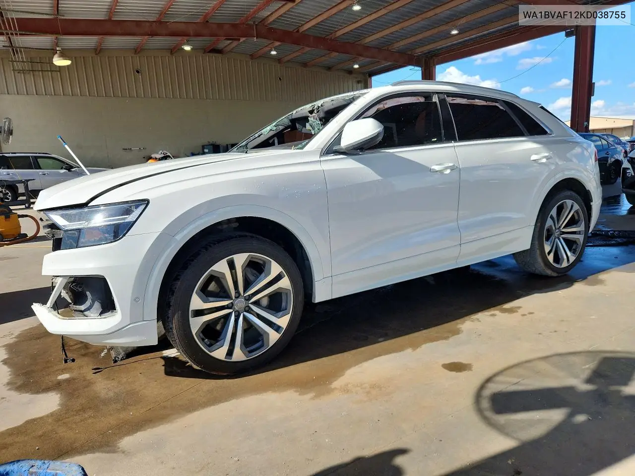 AUDI Q8 2019, VIN WA1BVAF12KD038755