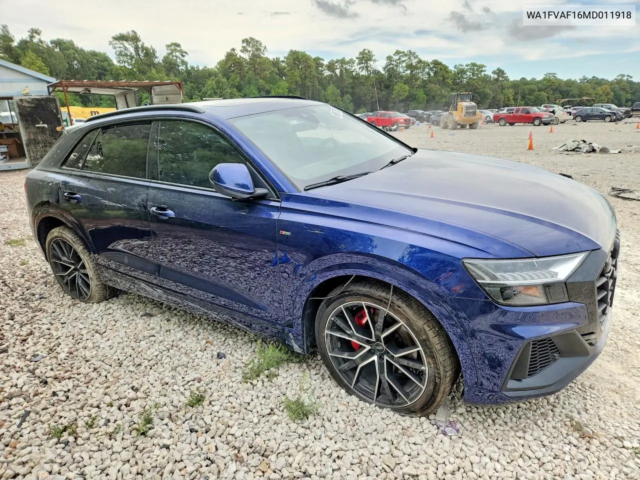 2021 AUDI Q8 VIN WA1FVAF16MD011918 — фото 4