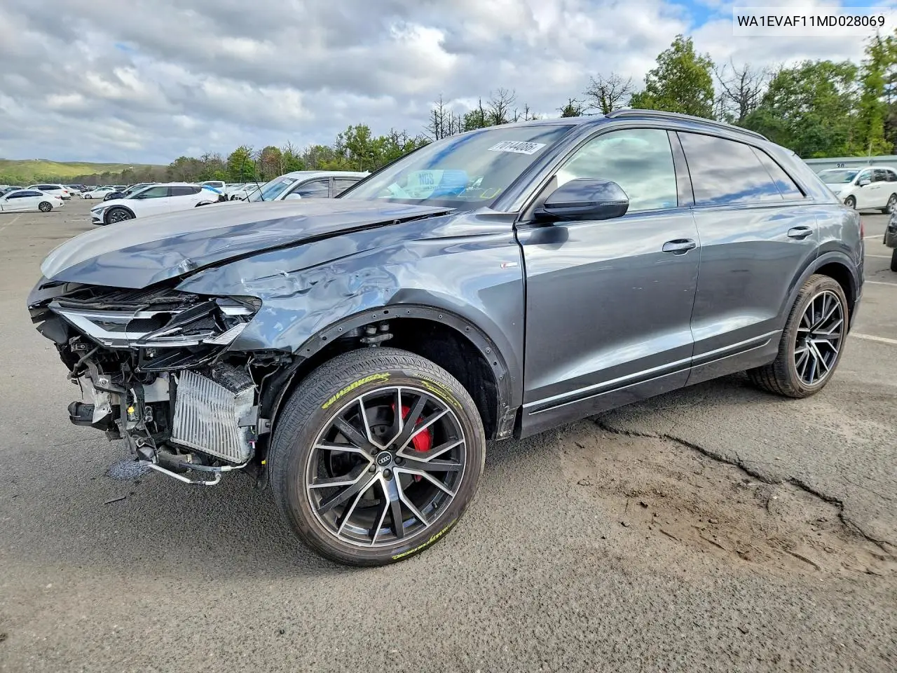 AUDI Q8 2021, VIN WA1EVAF11MD028069