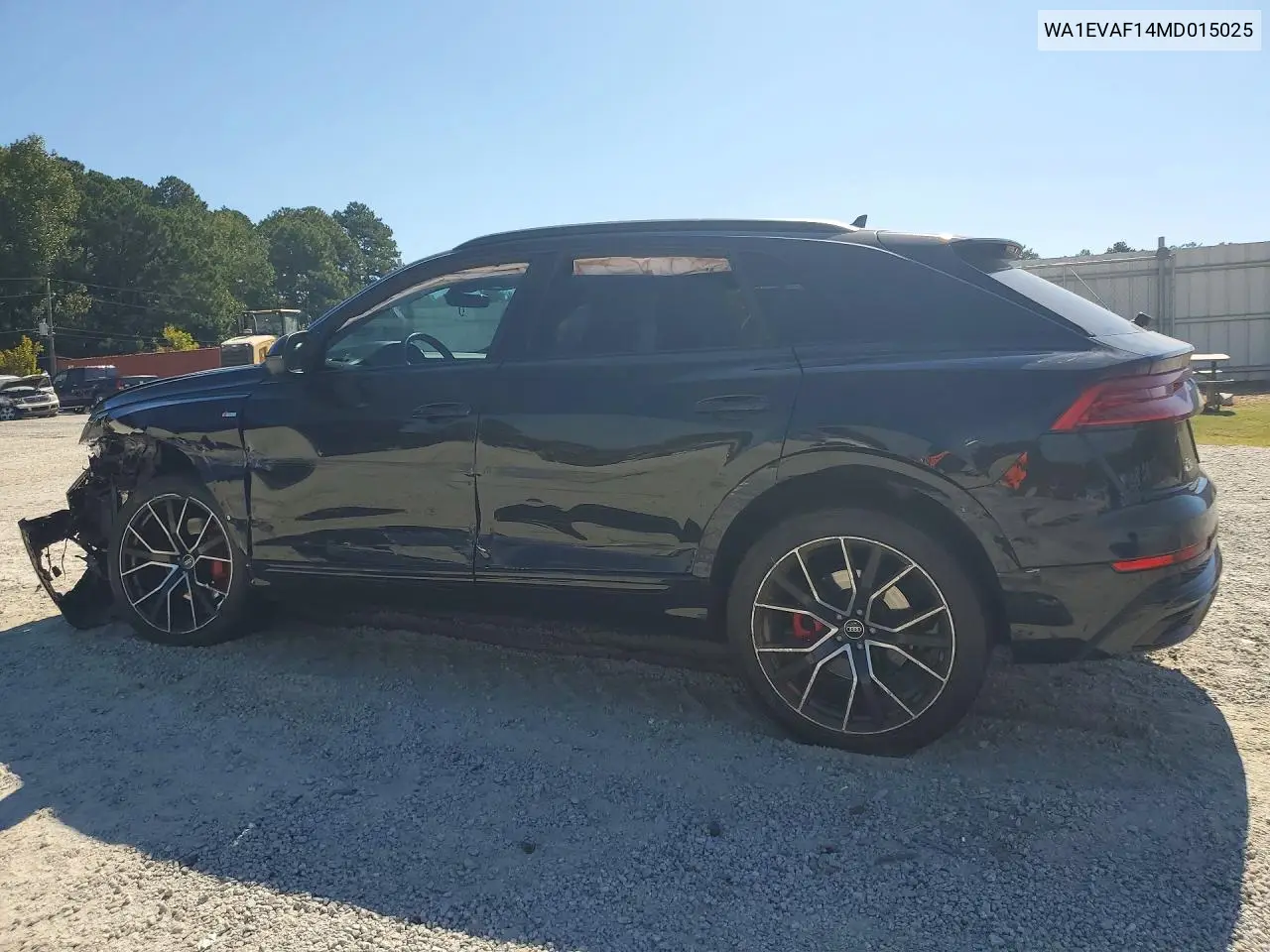 2021 AUDI Q8 VIN WA1EVAF14MD015025 — фото 2