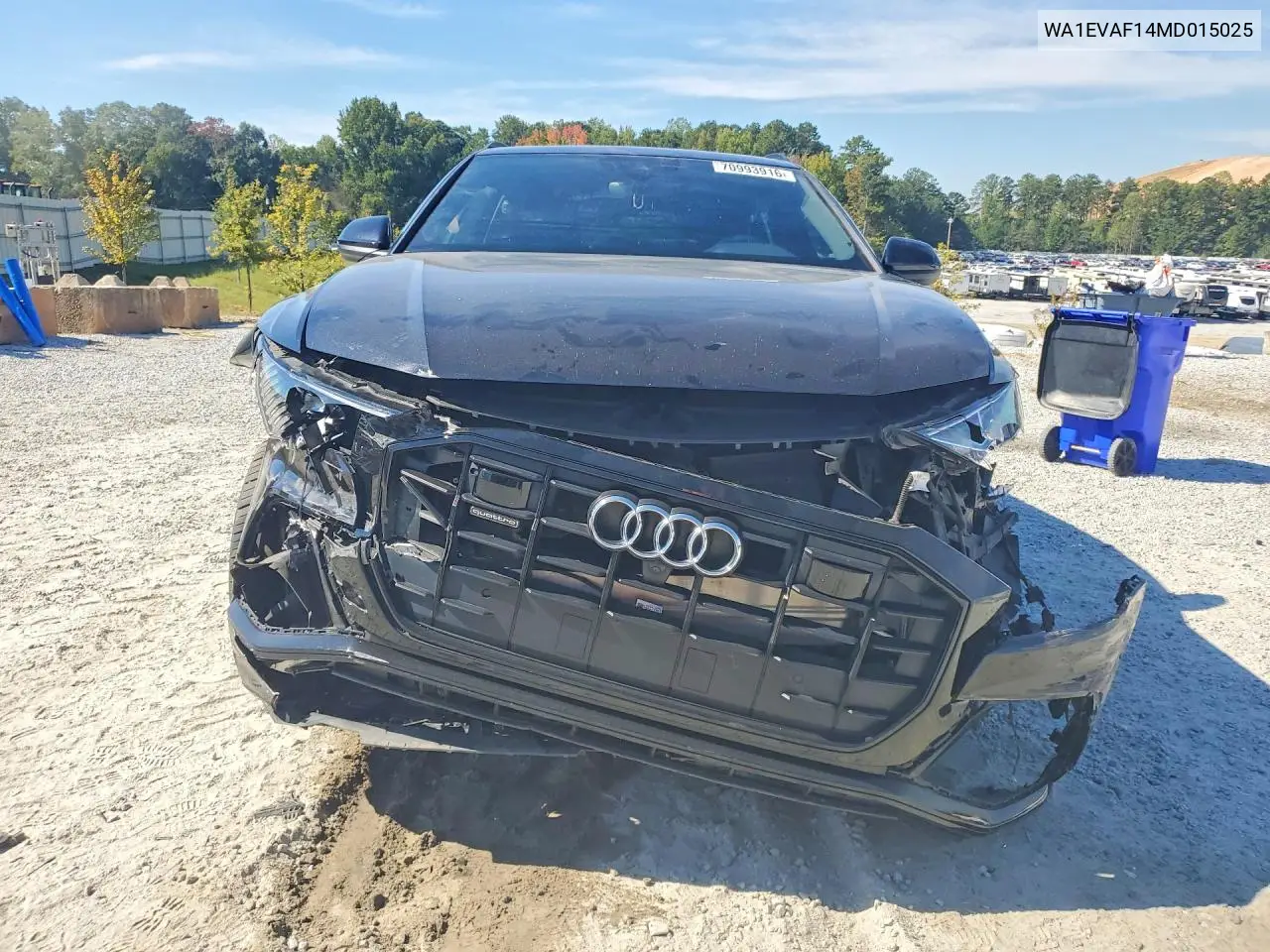 2021 AUDI Q8 VIN WA1EVAF14MD015025 — фото 5