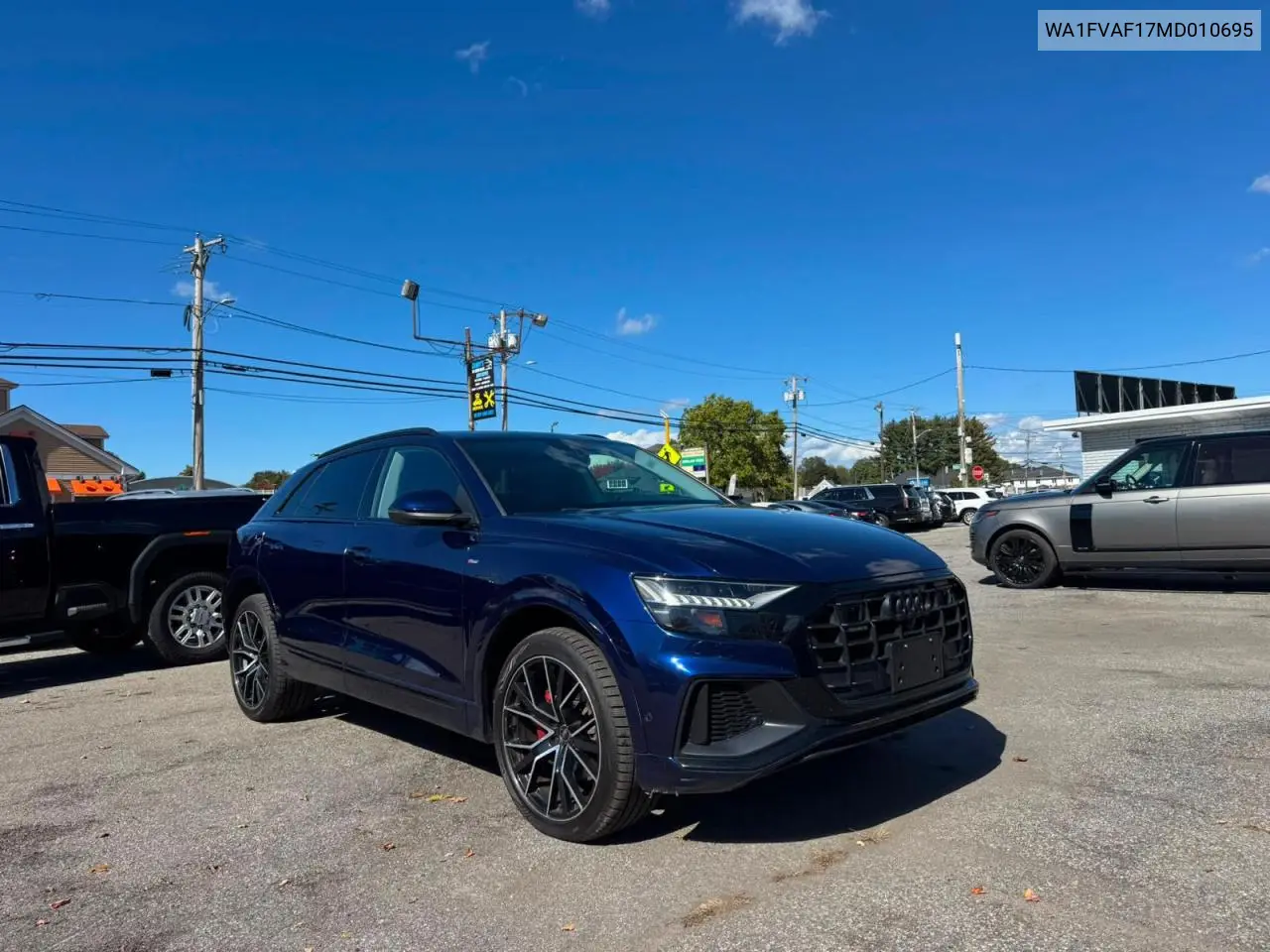 AUDI Q8 2021, VIN WA1FVAF17MD010695