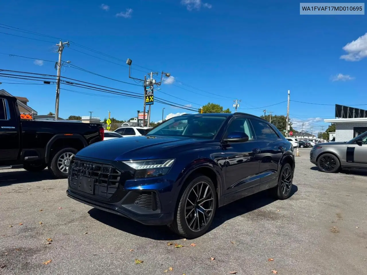 2021 AUDI Q8 VIN WA1FVAF17MD010695 — фото 2