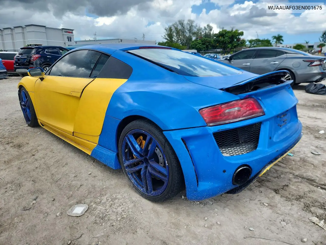 2014 AUDI R8 VIN WUAAUAFG3EN001675 — фото 2