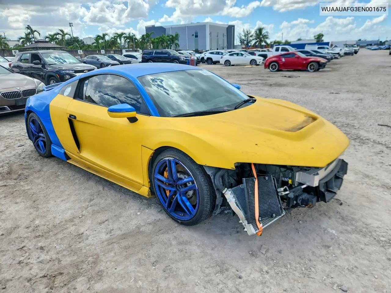 2014 AUDI R8 VIN WUAAUAFG3EN001675 — фото 4