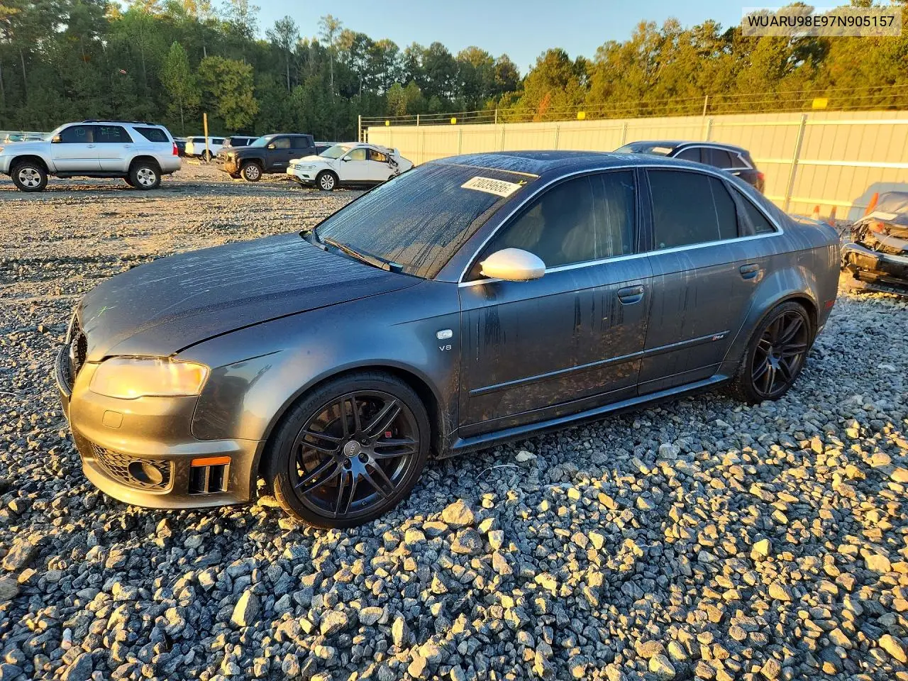 AUDI RS4 2007, VIN WUARU98E97N905157