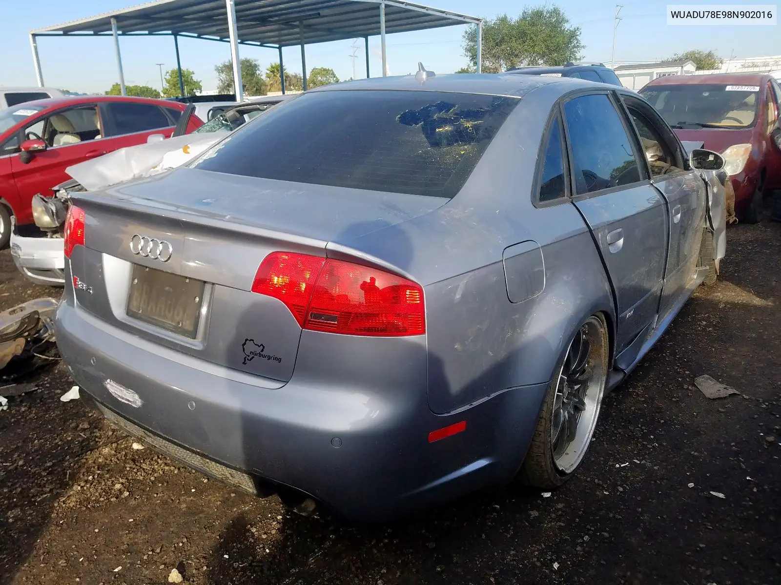 2008 AUDI RS4 VIN WUADU78E98N902016 — фото 4