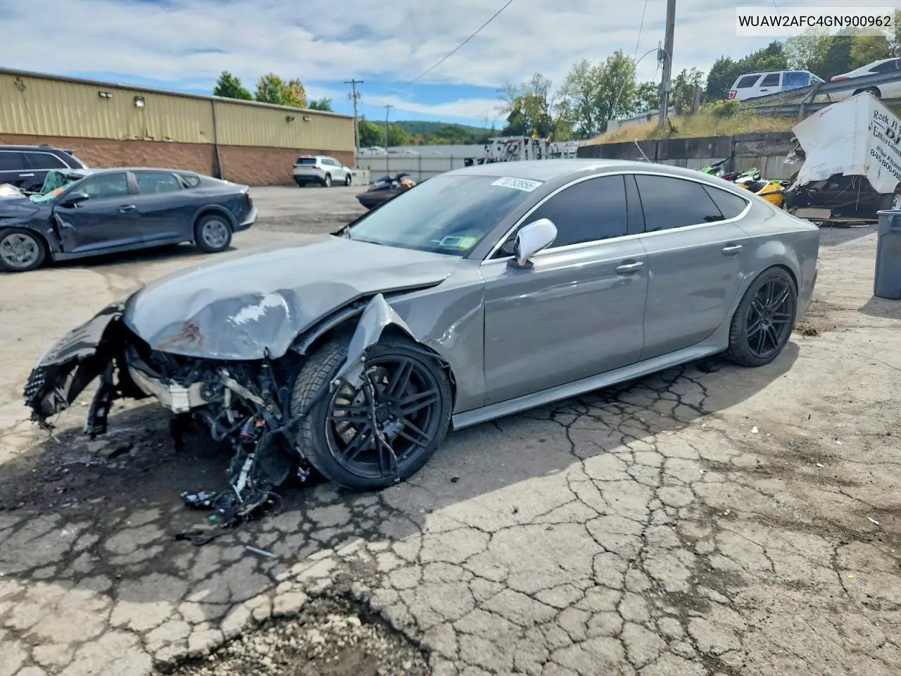 AUDI RS7 2016, VIN WUAW2AFC4GN900962