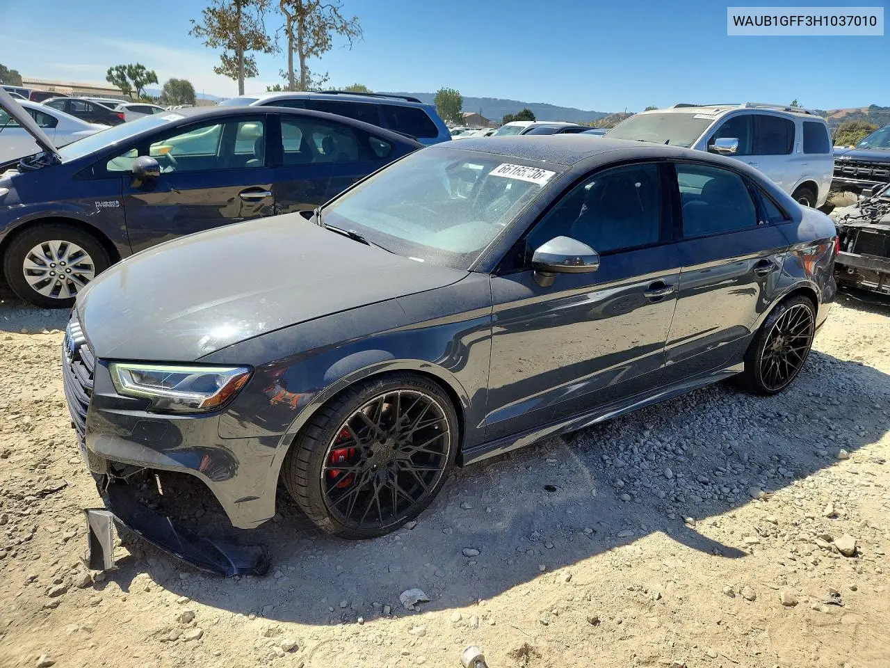 AUDI S3 2017, VIN WAUB1GFF3H1037010