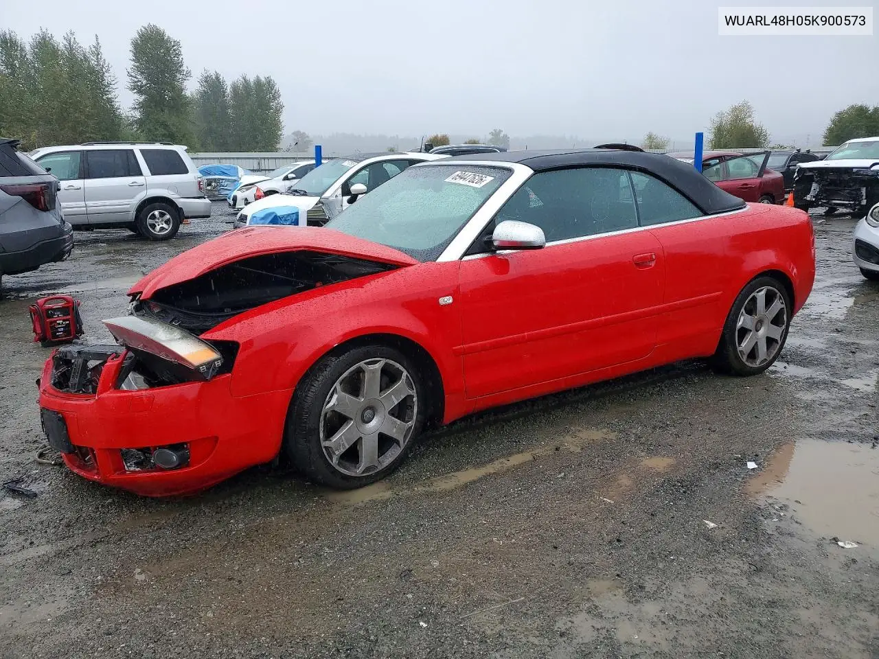 AUDI S4 2005, VIN WUARL48H05K900573