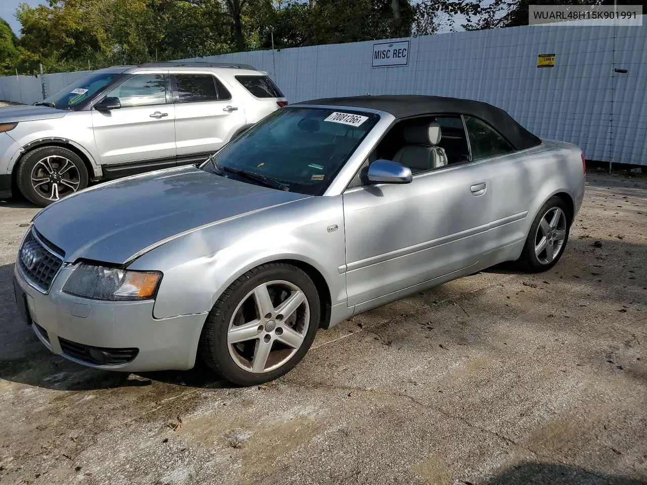AUDI S4 2005, VIN WUARL48H15K901991