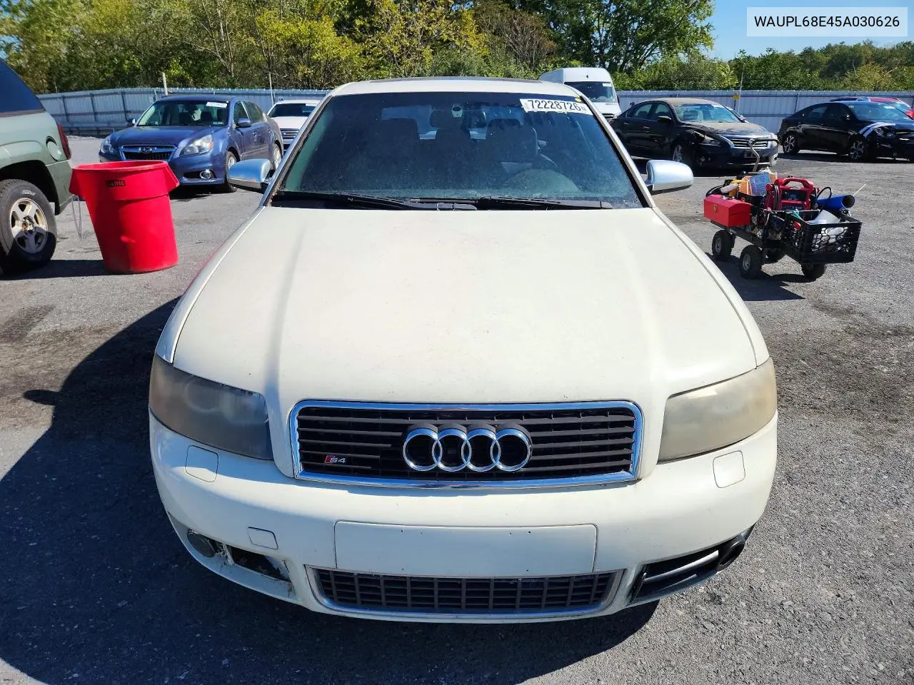 2005 AUDI S4 VIN WAUPL68E45A030626 — фото 5