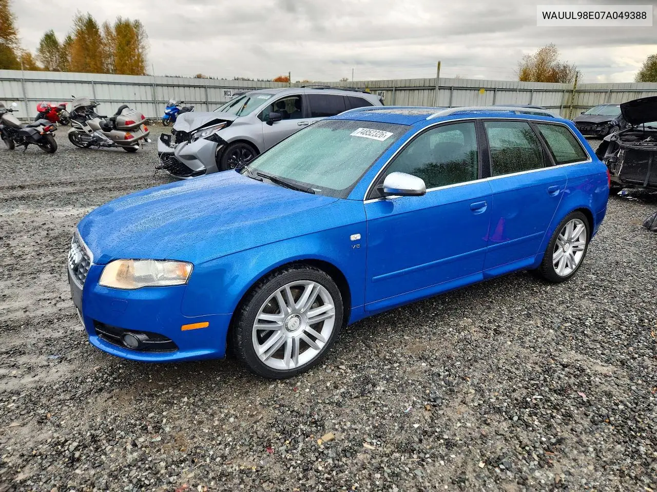 AUDI S4 2007, VIN WAUUL98E07A049388